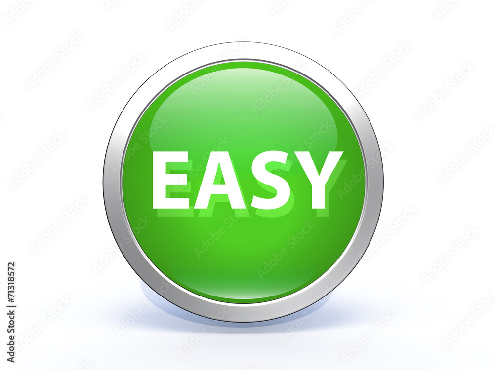 easy circular icon on white background easy circular icon on white background