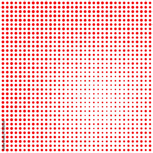 red dotted halftone pattern