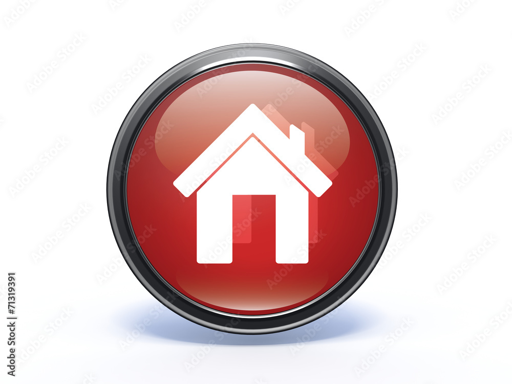 home circular icon on white background home circular icon on white background
