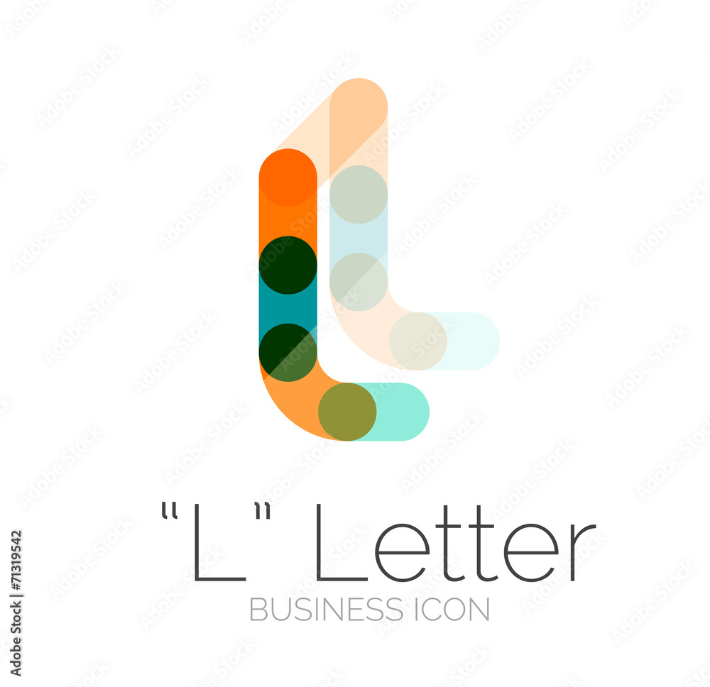 Minimal font or letter logo design Minimal font or letter logo design