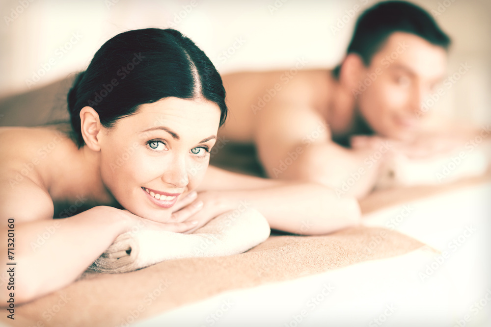 Obraz premium couple in spa