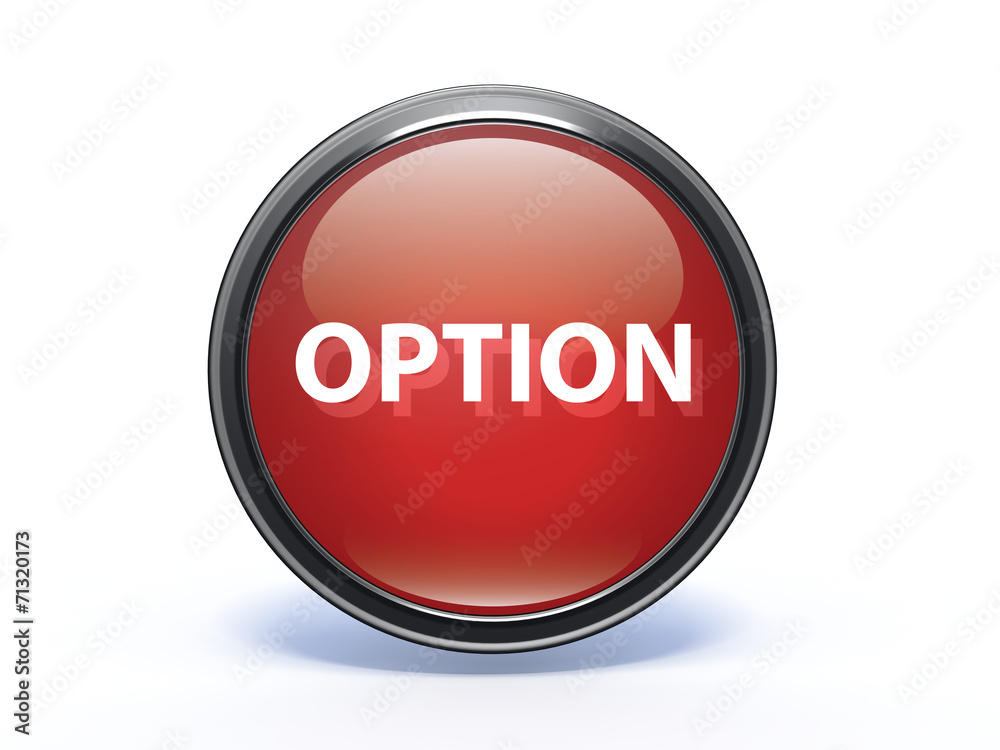 option circular icon on white background option circular icon on white background