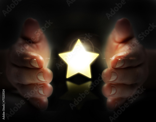 Star in hand