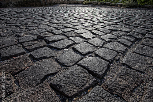 Valokuva Stone road texture