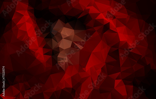 Abstract Red Triangle Background, Vector