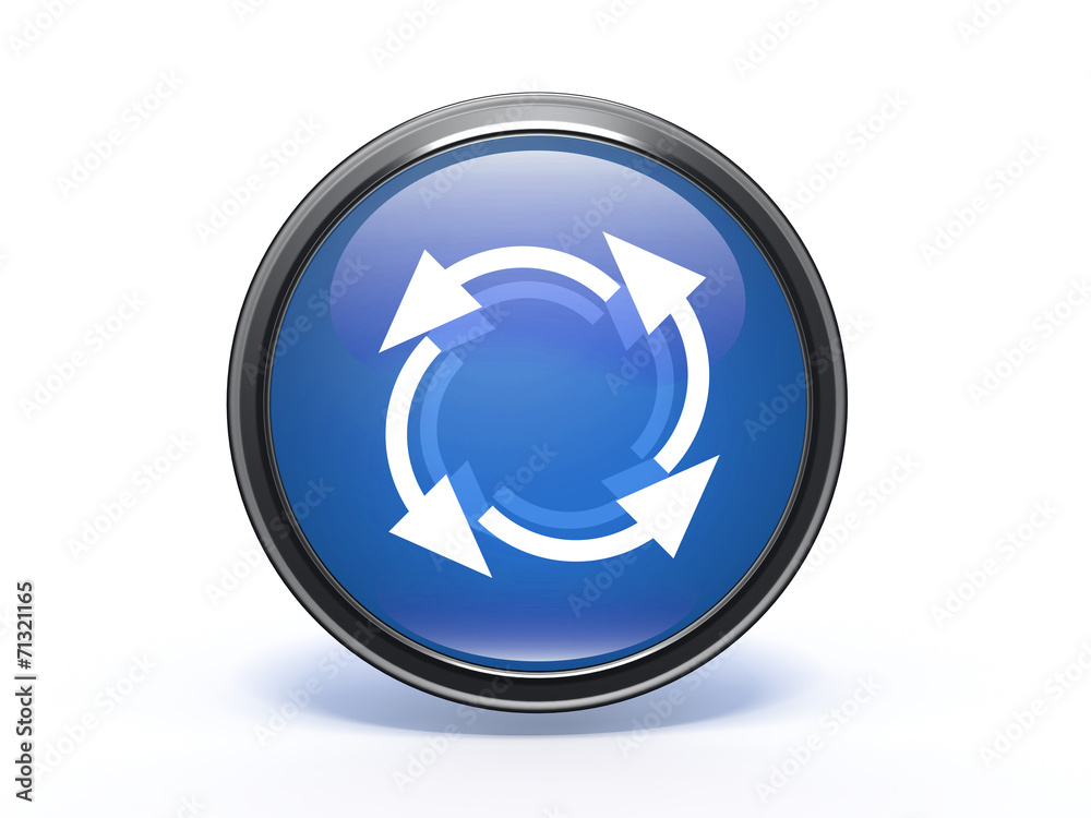 recycle circular icon on white background recycle circular icon on white background
