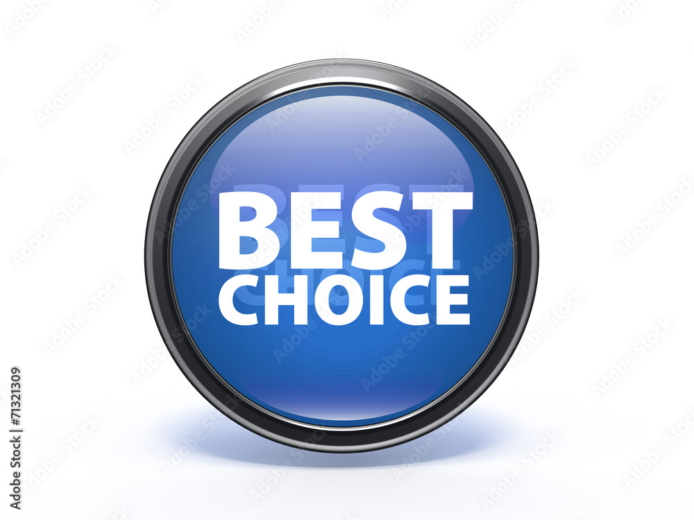 Best choice circular icon on white background Best choice circular icon on white background