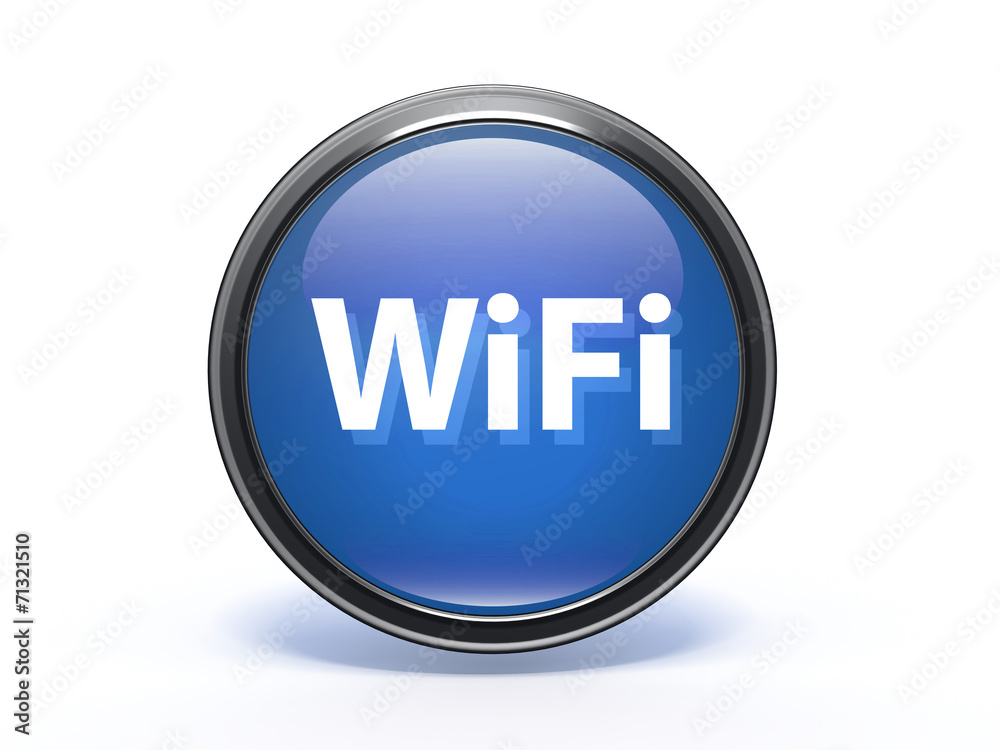 wifi circular icon on white background wifi circular icon on white background