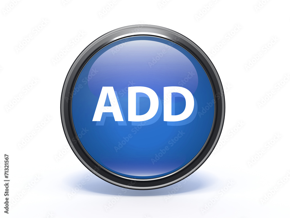 add circular icon on white background add circular icon on white background