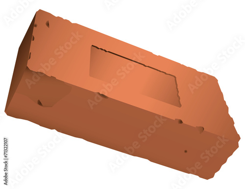 Brick with a recess