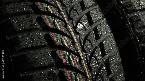 wet tire slider shot
