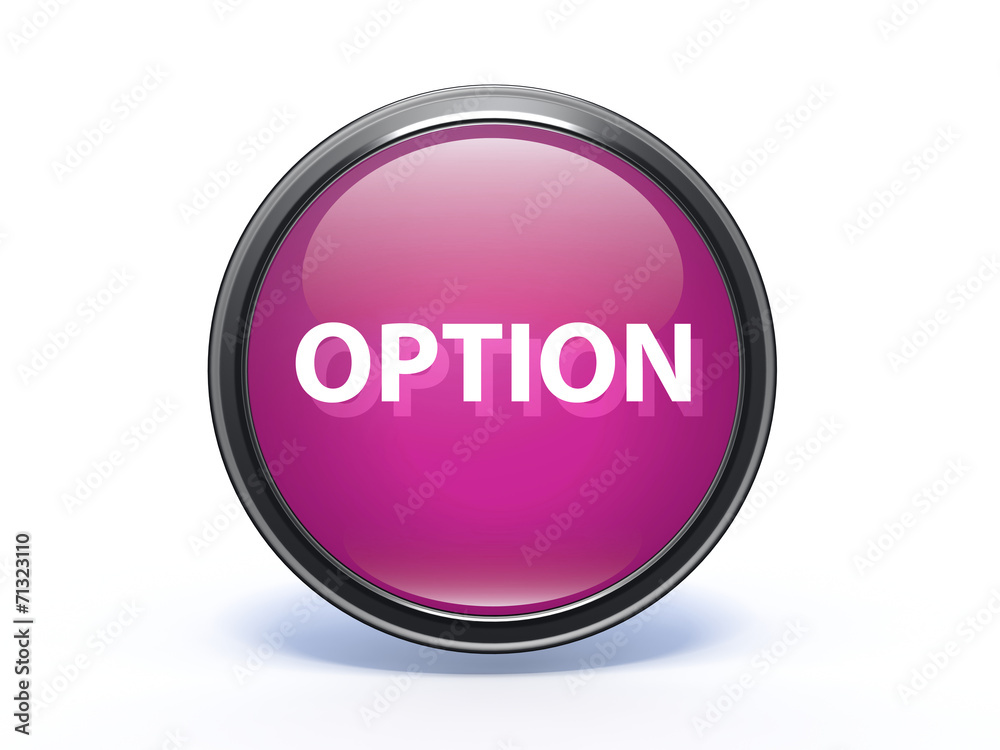 option circular icon on white background option circular icon on white background