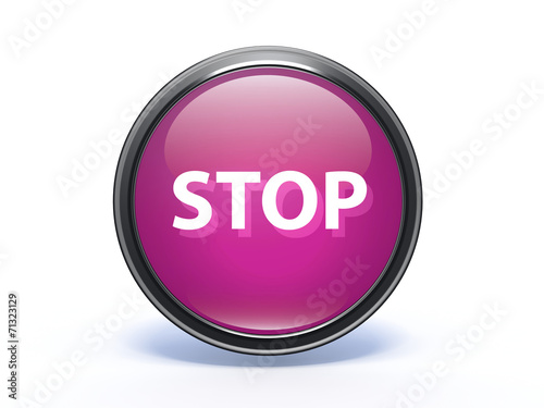 stop circular icon on white background © iconsmaker