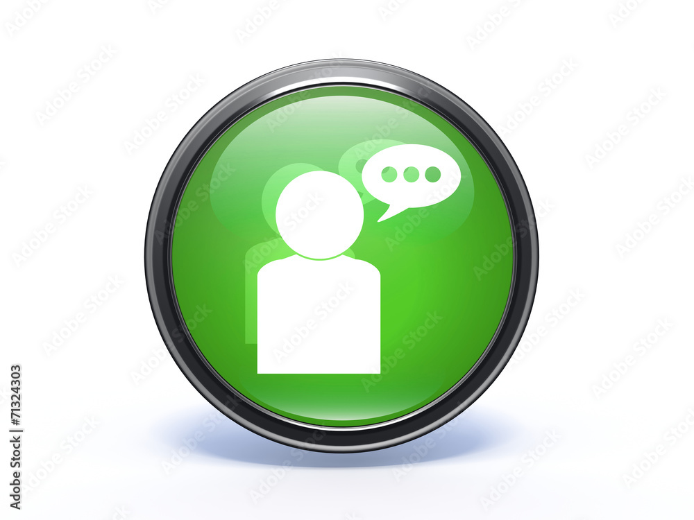 forum circular icon on white background forum circular icon on white background