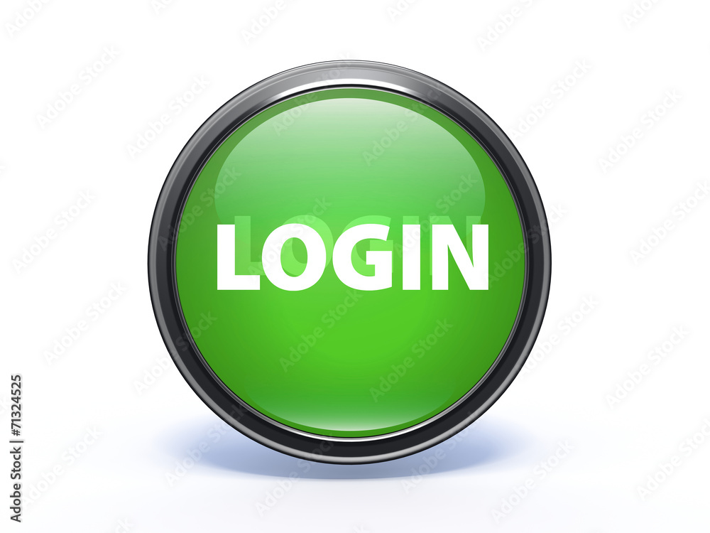 login circular icon on white background login circular icon on white background