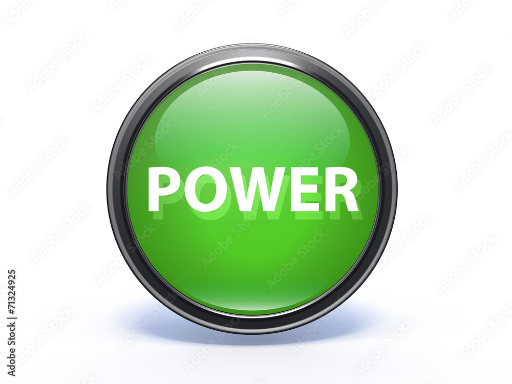power circular icon on white background power circular icon on white background