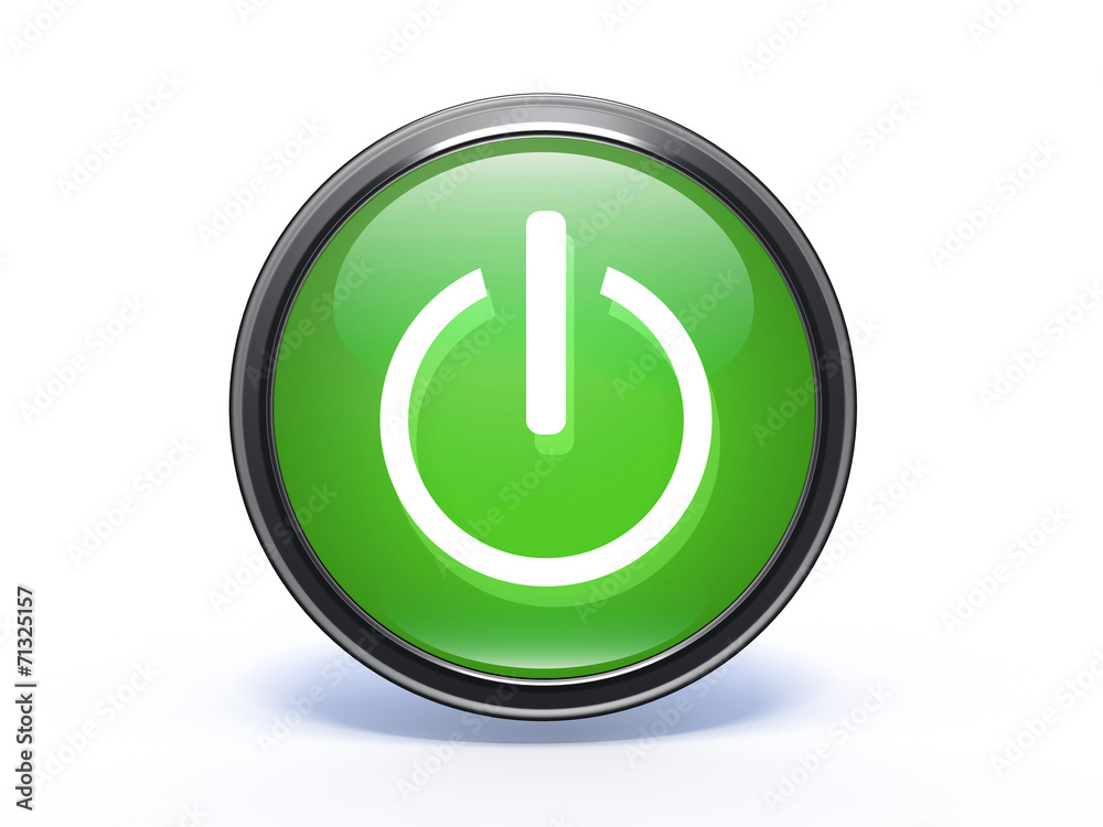 power circular icon on white background power circular icon on white background