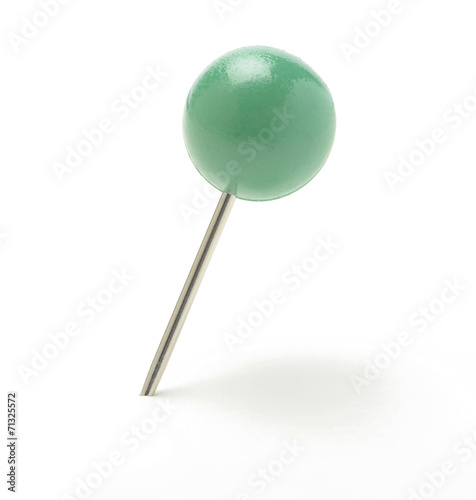 Pin con cabeza en forma de bola, verde