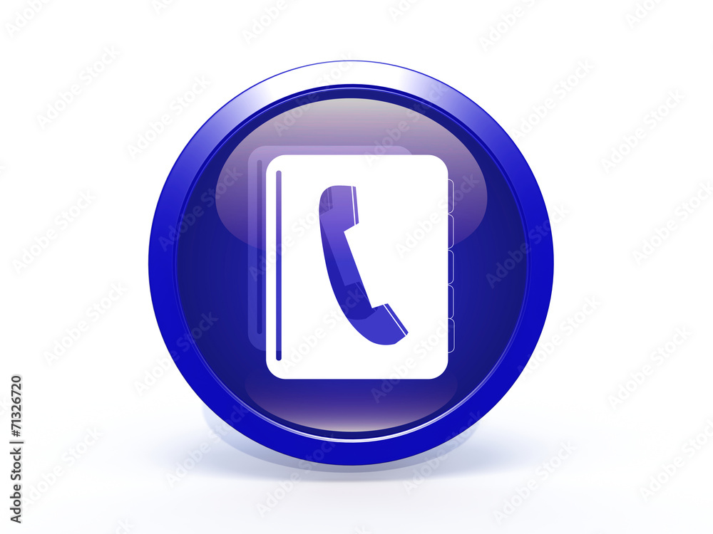 phonebook circular icon on white background phonebook circular icon on white background
