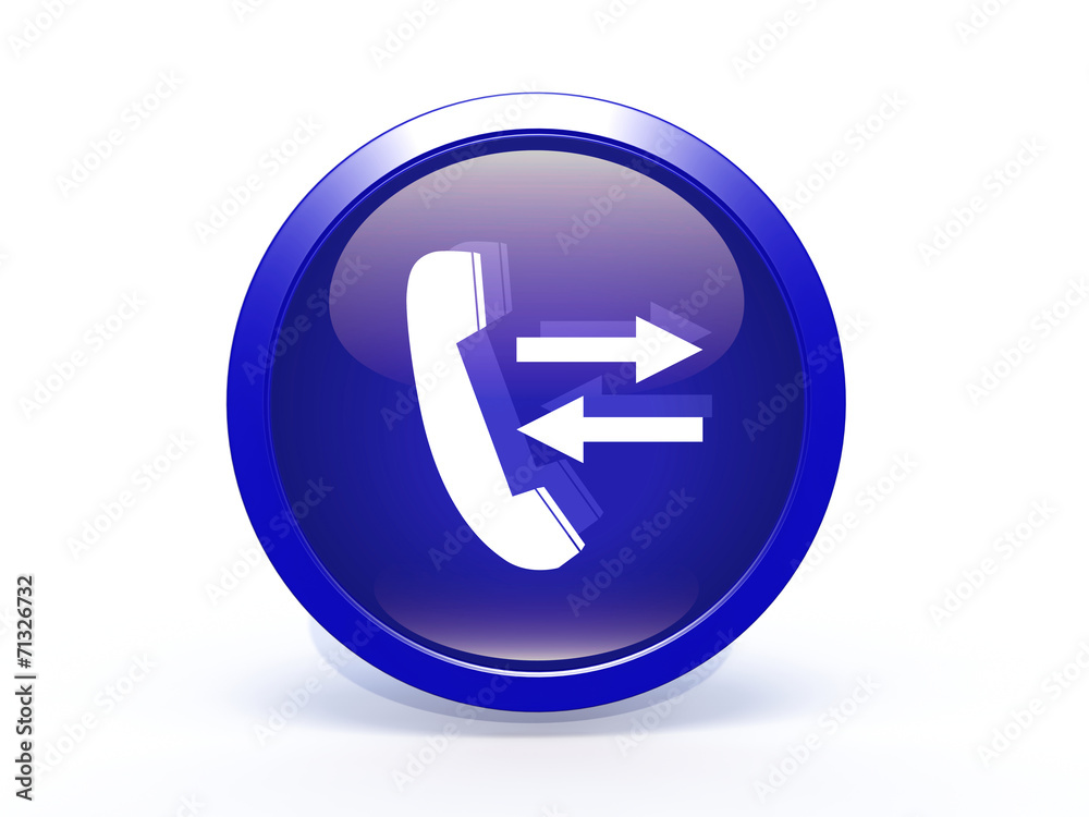 calls circular icon on white background calls circular icon on white background