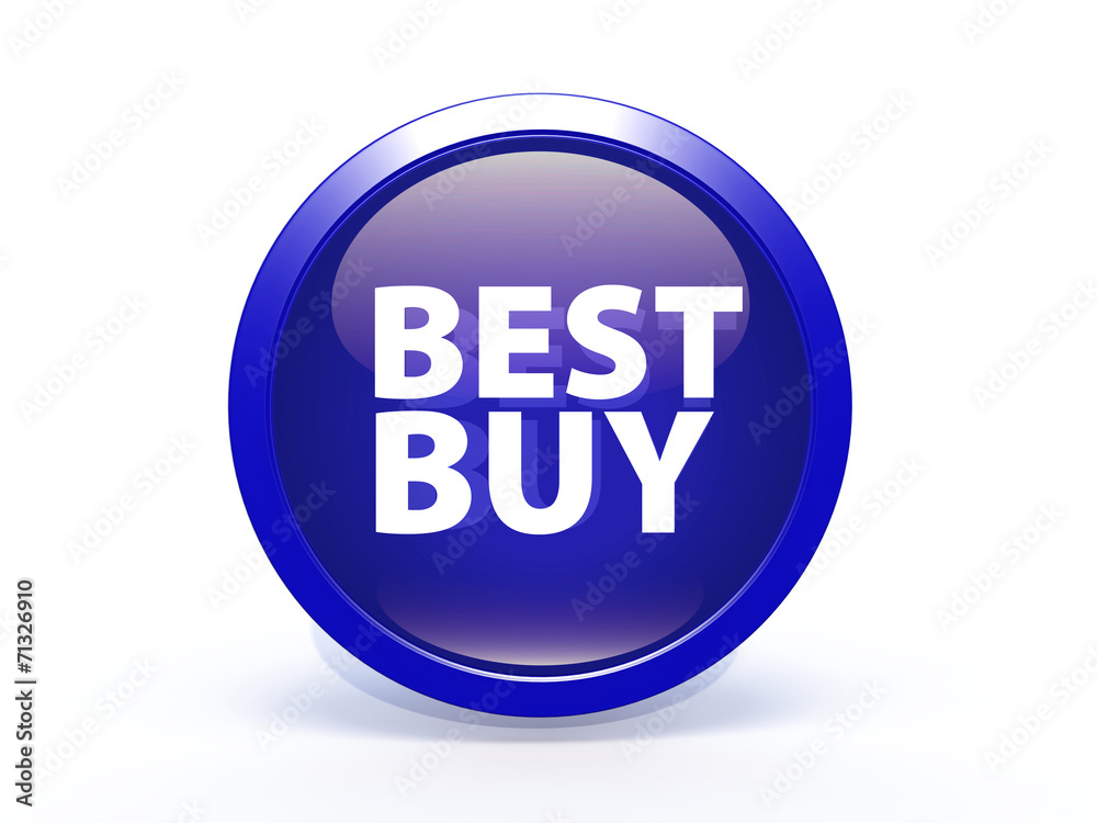 Best buy circular icon on white background Best buy circular icon on white background