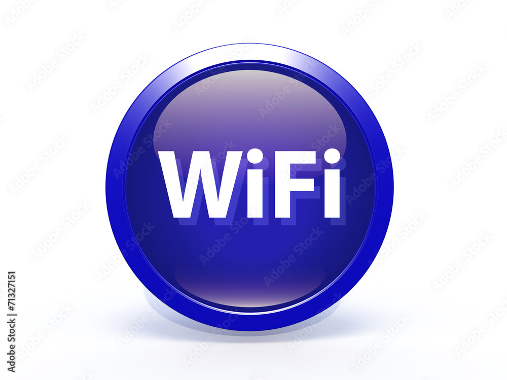 wifi circular icon on white background wifi circular icon on white background