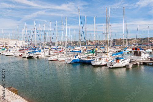 Lisbon Marina in Belem district © mkos83