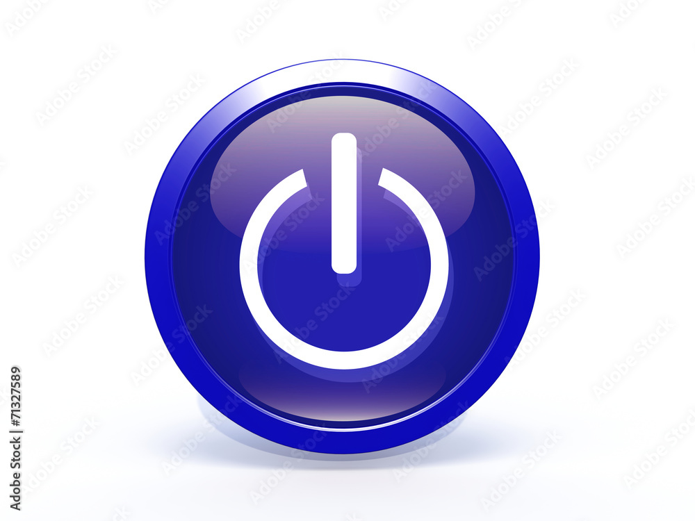 power circular icon on white background power circular icon on white background