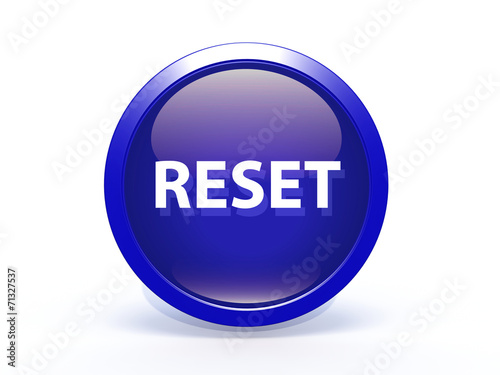 Obraz na płótnie reset circular icon on white background
