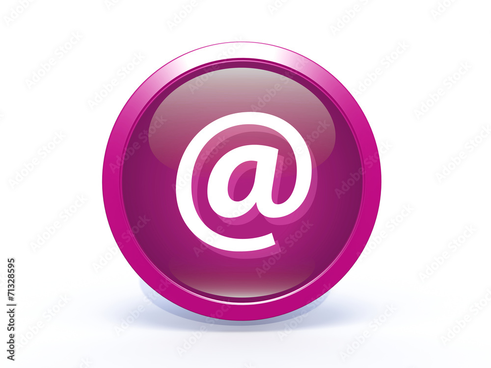 Email circular icon on white background Email circular icon on white background