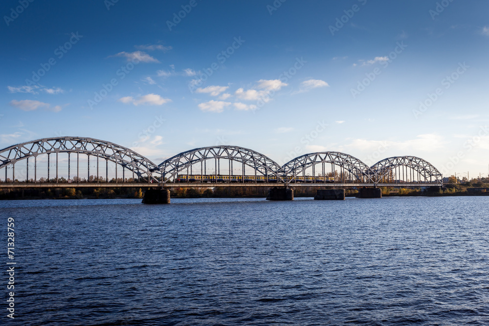 Riga railway bridge, Dzelzceļa tilts Riga railway bridge, Dzelzceļa tilts