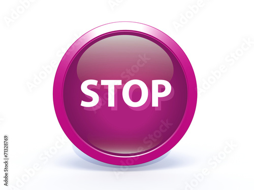 stop circular icon on white background © iconsmaker