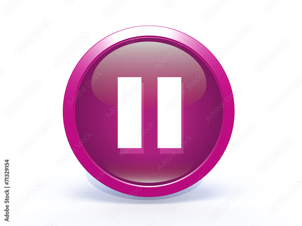 pause circular icon on white background pause circular icon on white background