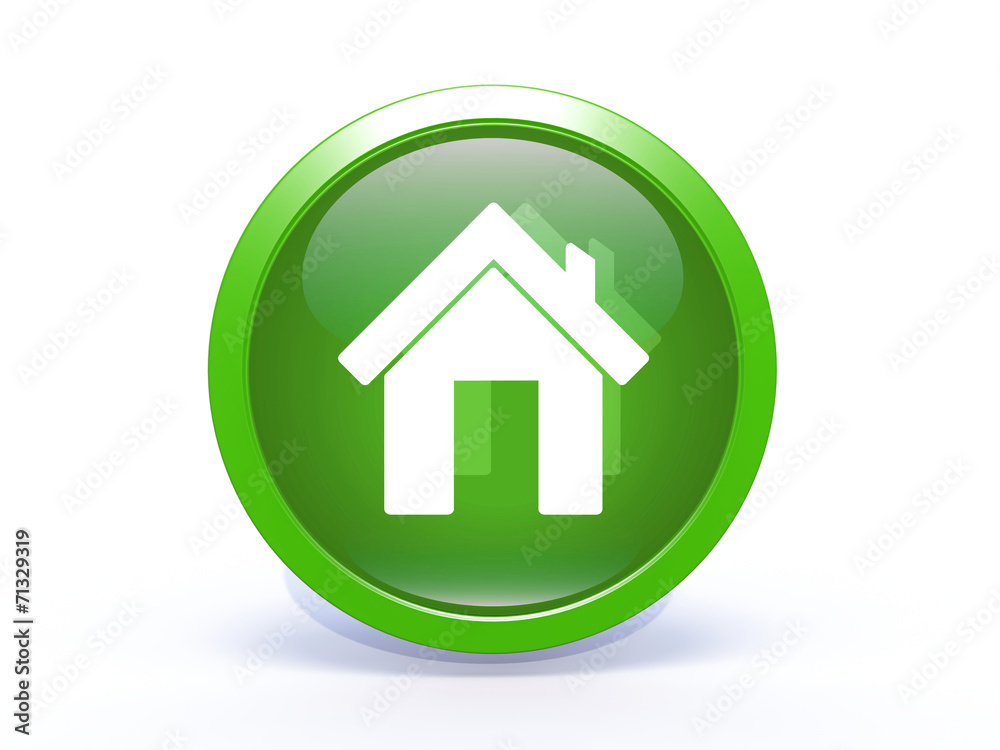 home circular icon on white background home circular icon on white background