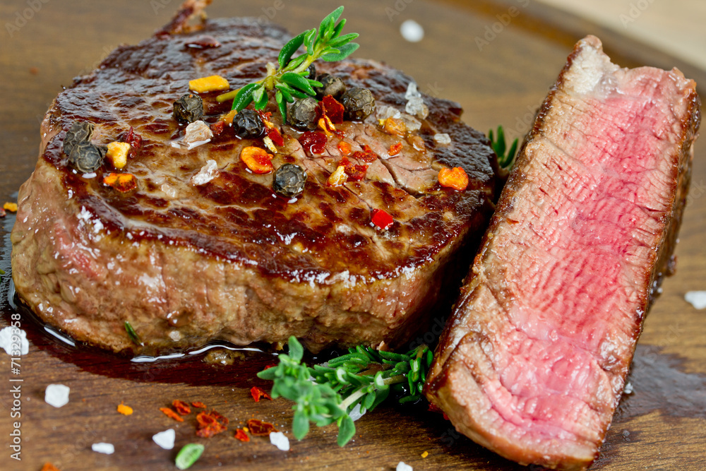 Steak gebraten Steak gebraten