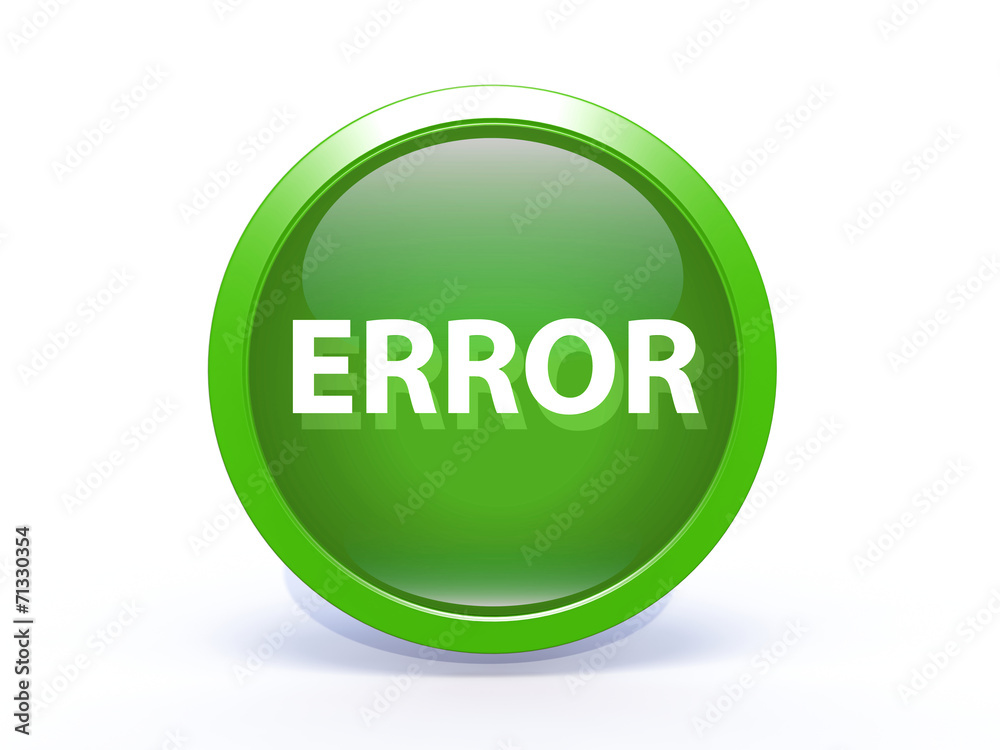 error circular icon on white background error circular icon on white background