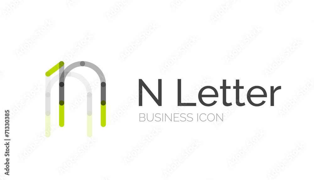 Minimal font or letter logo design Minimal font or letter logo design
