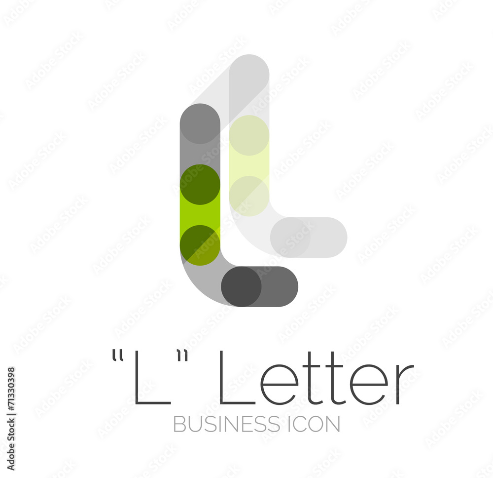Minimal font or letter logo design Minimal font or letter logo design