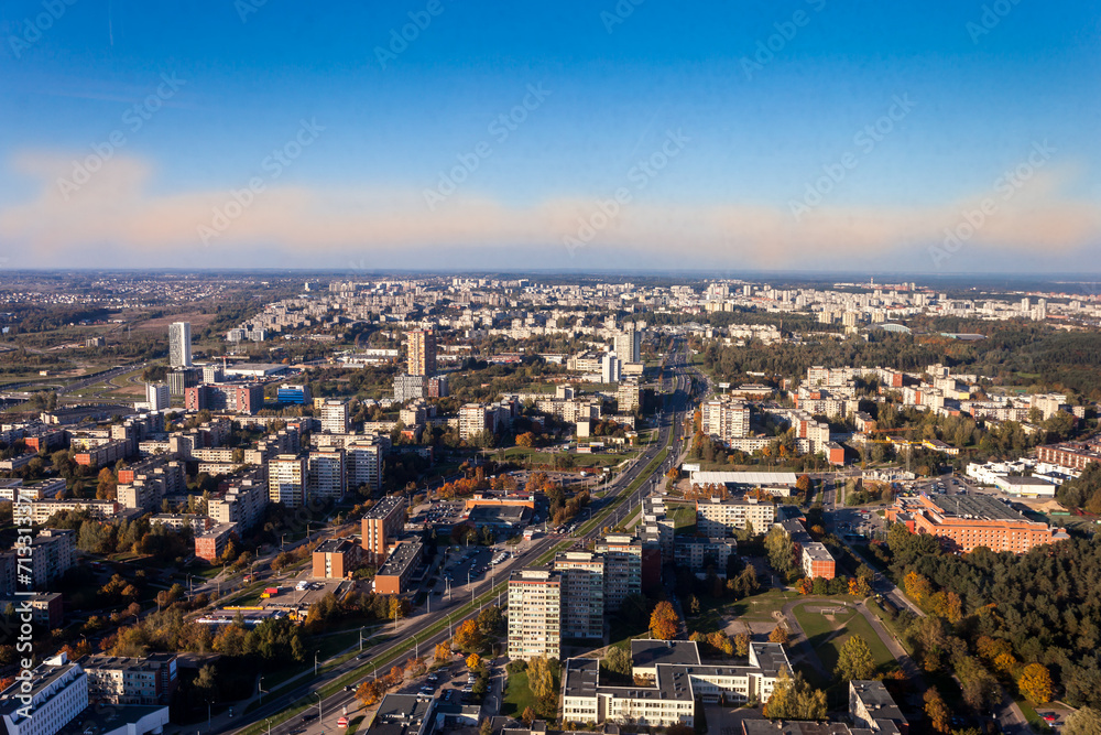 Vilnius view from TV Tower