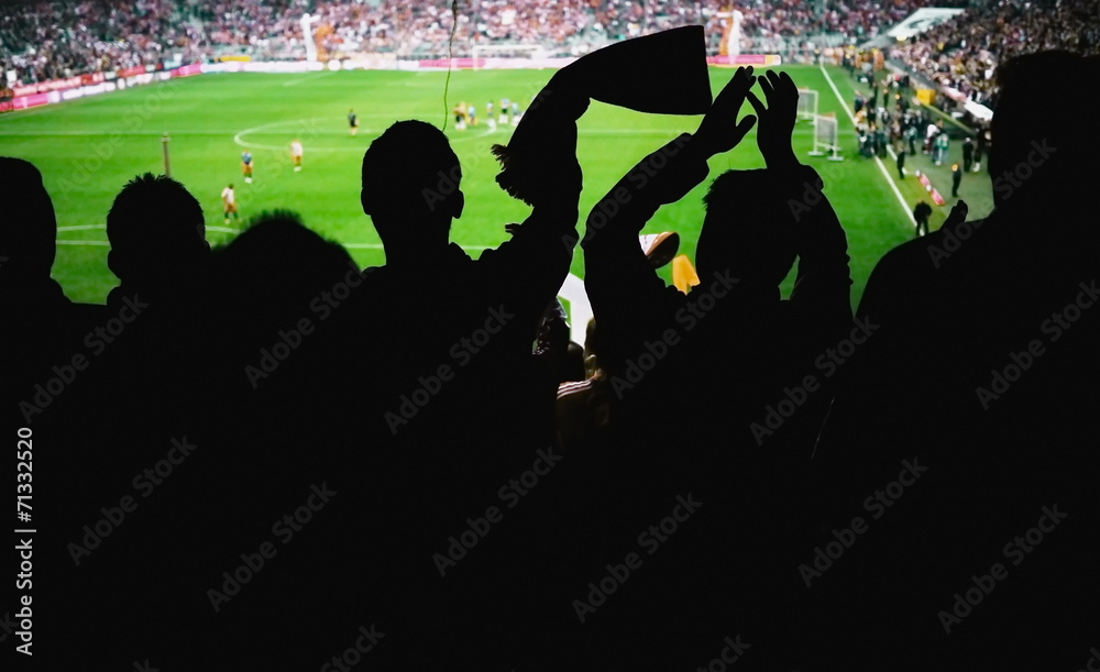 Fußball Fans - obrazy, fototapety, plakaty 