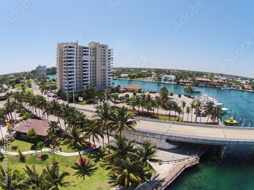 Aerial view of Florida coastline