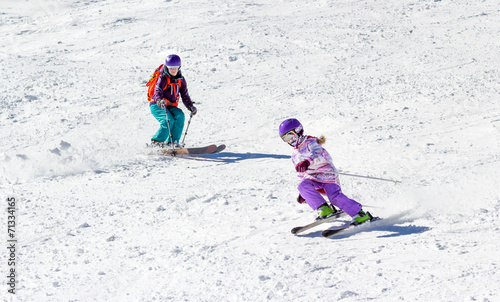 Little Girl on skis