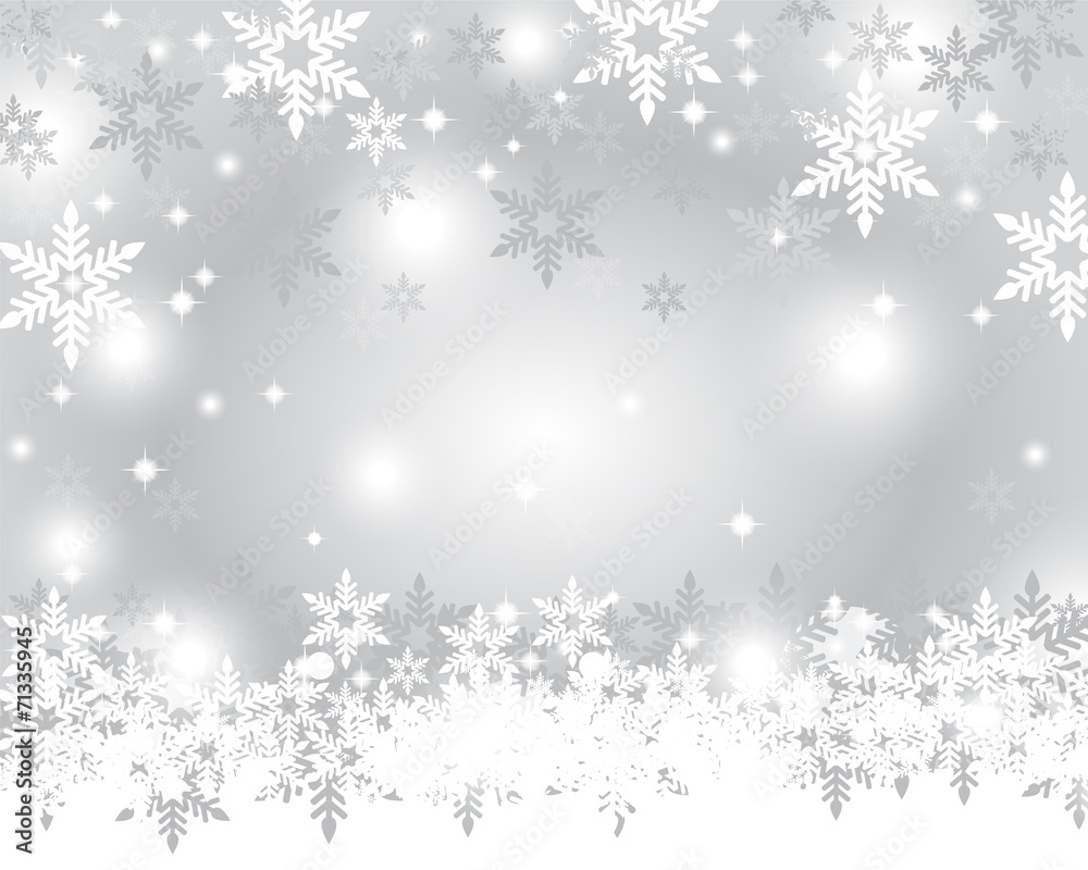 Silver Christmas background Silver Christmas background