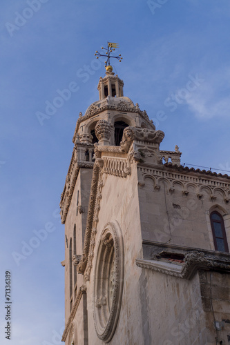 Obraz na płótnie St. Mark's Cathedral in Korcula, Croatia w salonie