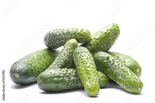 Cucumbers isolated on white background