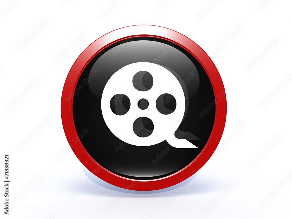 film circular icon on white background