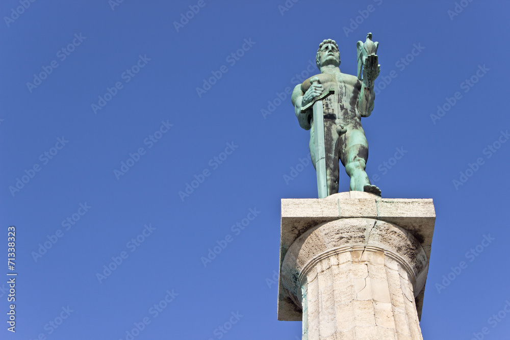Statue of the Victor or Statue of Victory symbol of Belgrade - S Statue of the Victor or Statue of Victory symbol of Belgrade - S