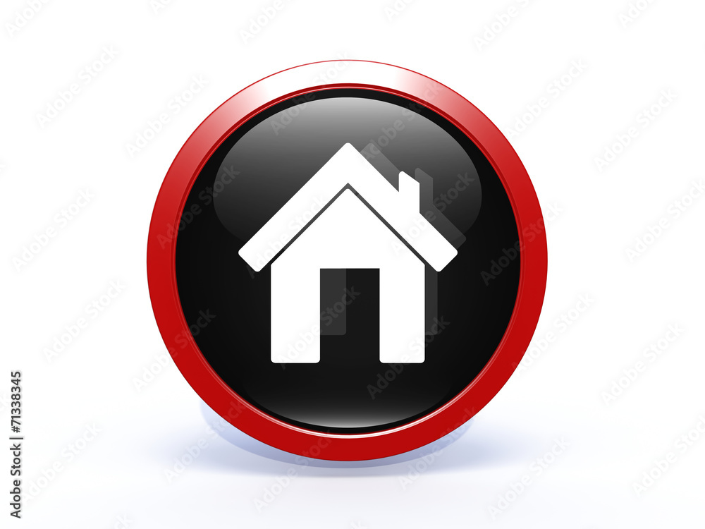 home circular icon on white background