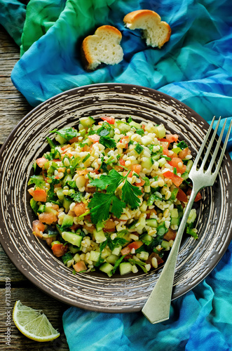 salad with bulgur and vegetables, Tabbouleh