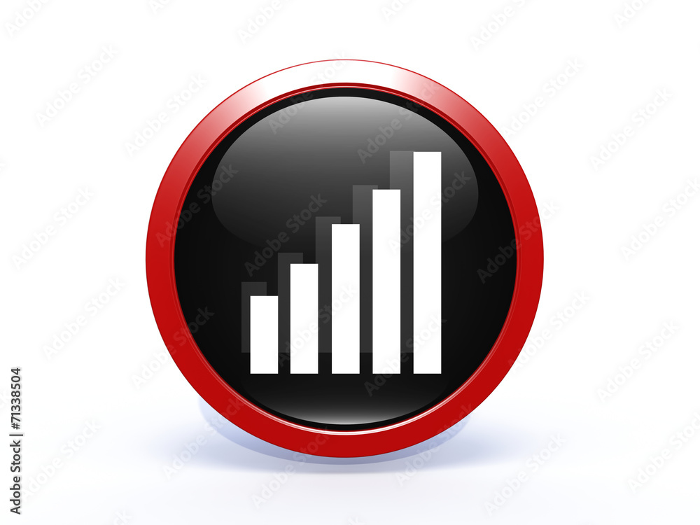 signal circular icon on white background signal circular icon on white background